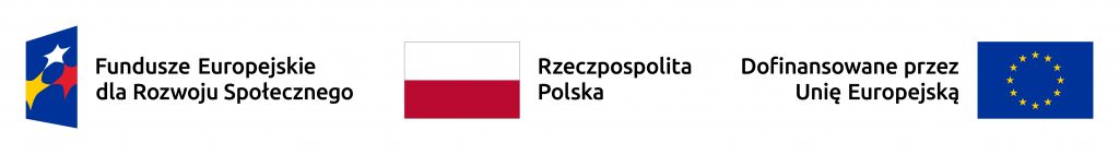 3 logotypy: znak programu FERS, znak RP i znak dofinansowania z UE